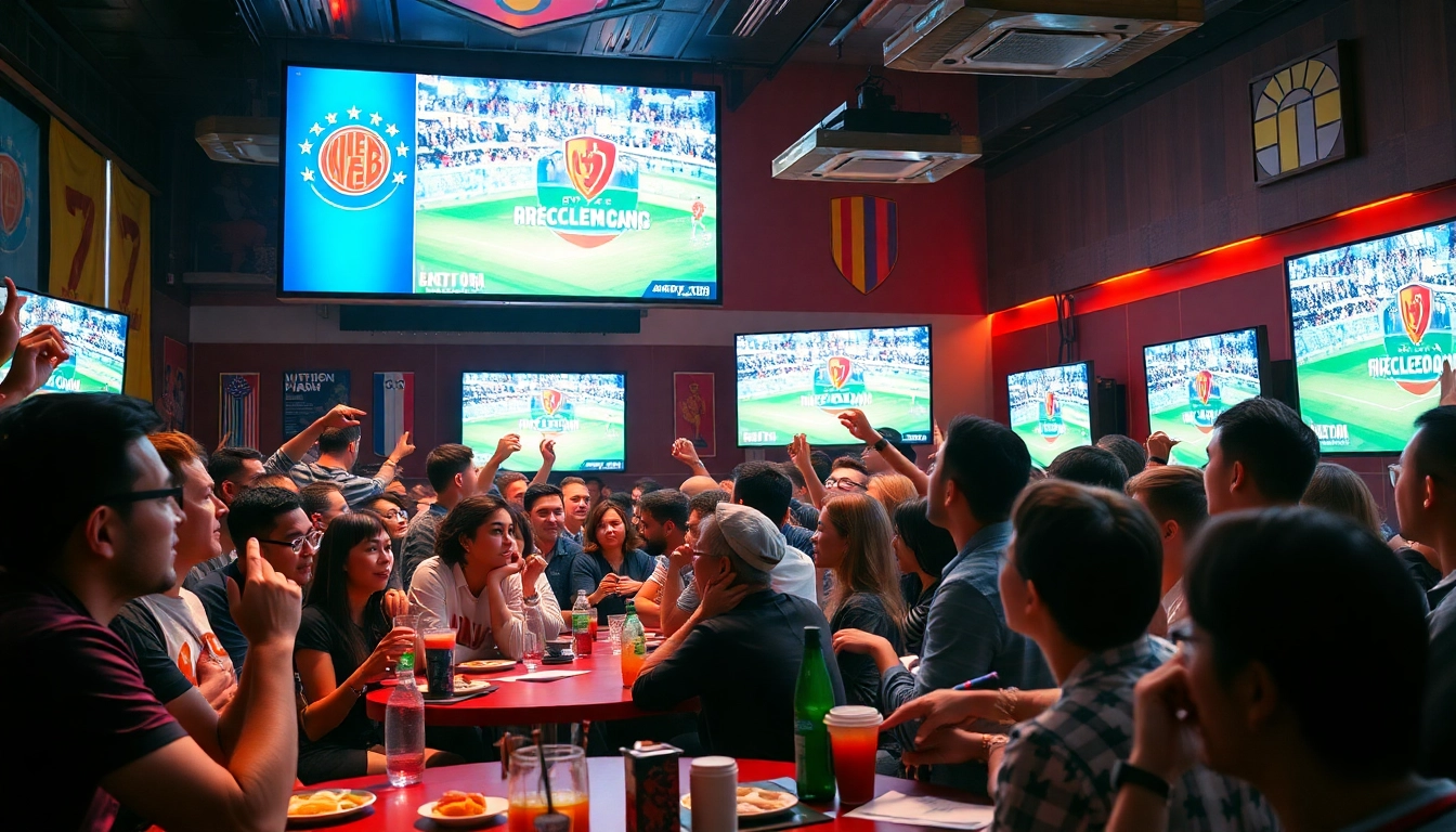 Experience the thrill of live soccer with lương sơn tv in a vibrant sports bar atmosphere.