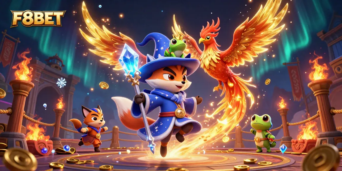 Engage in thrilling gaming adventures at F8BET with a mesmerizing 3D casino scene.