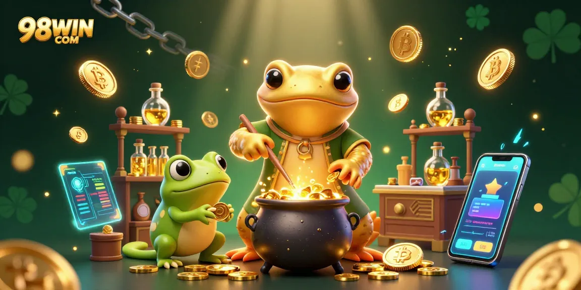 Experience thrilling gameplay at 98WIN COM with vibrant casino elements and captivating characters.