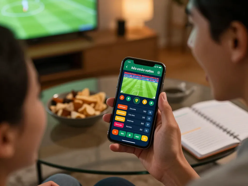 Betting on kèo nhà cái trực tiếp while watching a live football match