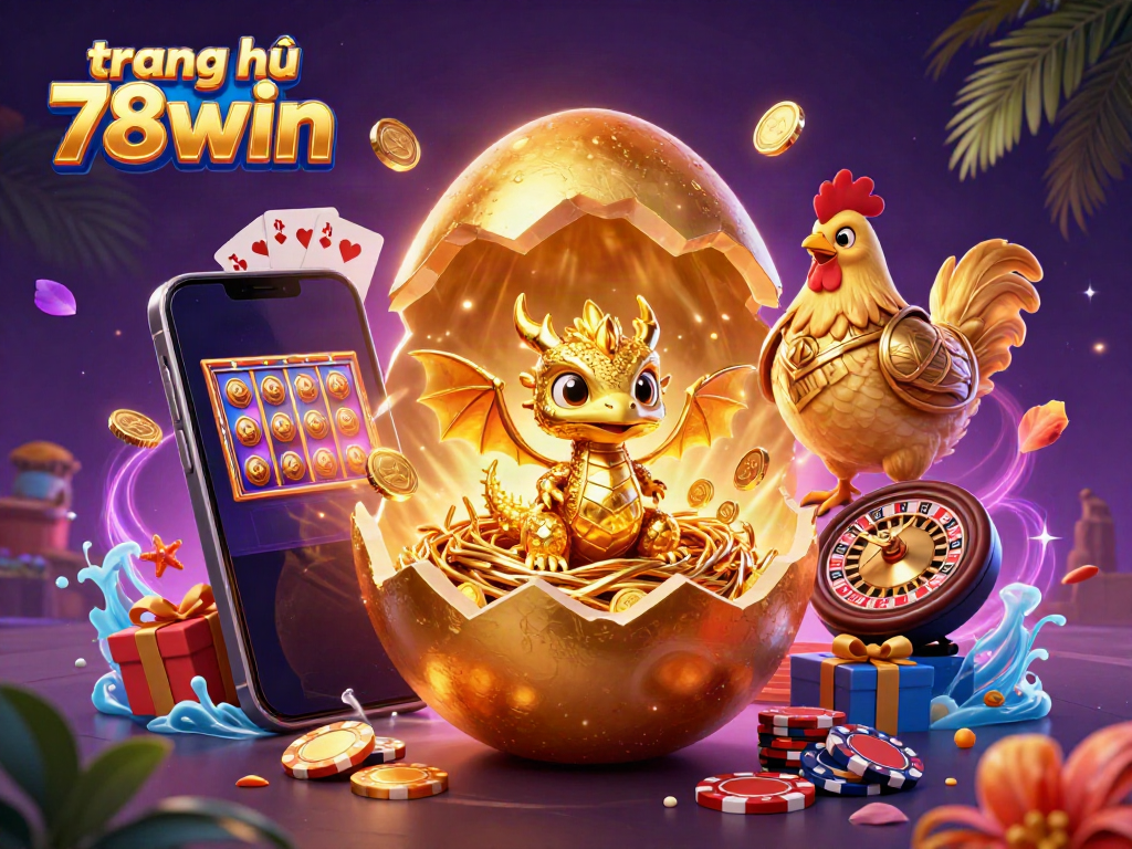Experience the thrill at trang chủ 78win with a golden dragon on poker chips, celebrating winning moments.