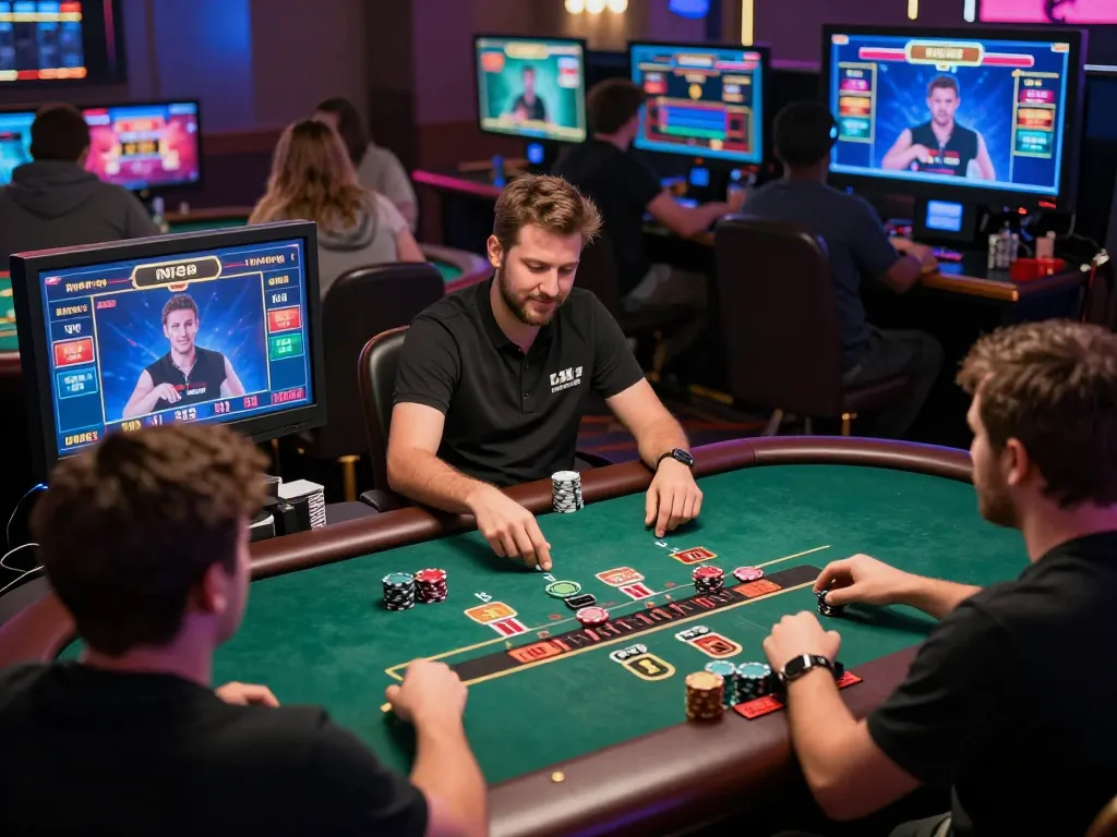 Rik88 players enjoying a thrilling live dealer blackjack session with immersive gameplay.