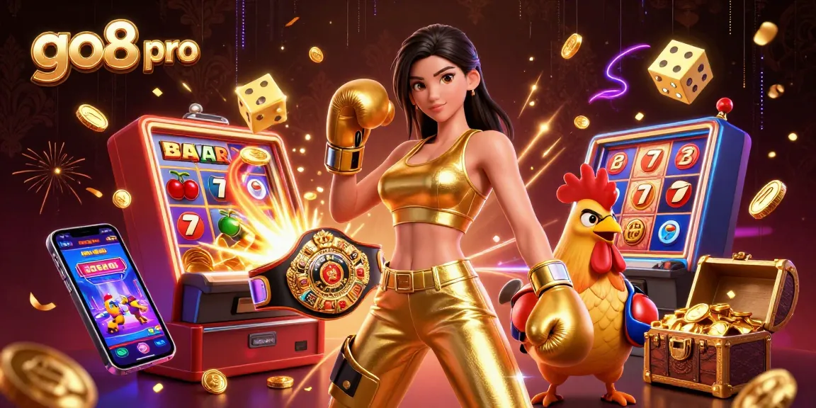 Engage in dynamic gameplay with go8 pro, featuring thrilling slot machines and championship elements.