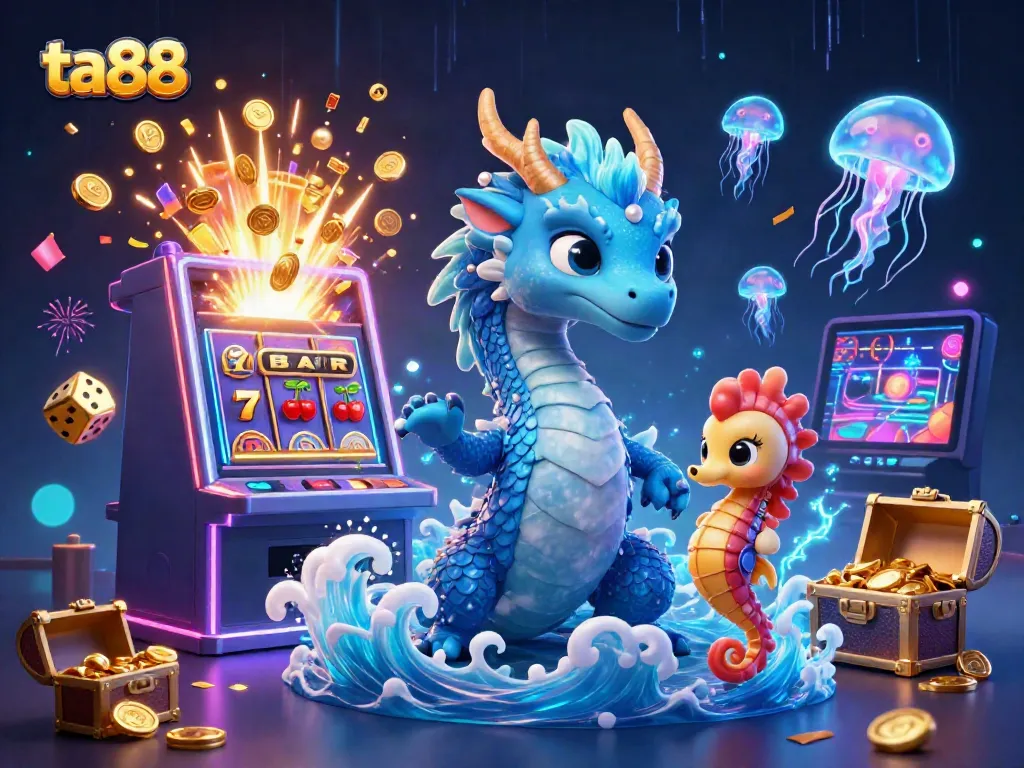 Experience the thrill of ta88 with vibrant casino-themed characters and jackpot excitement.