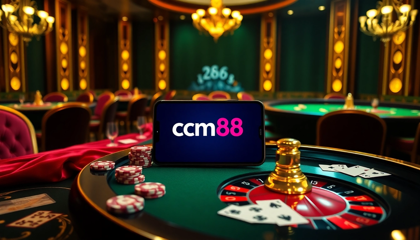 Experience the excitement of cm88 tải app with vibrant casino visuals.
