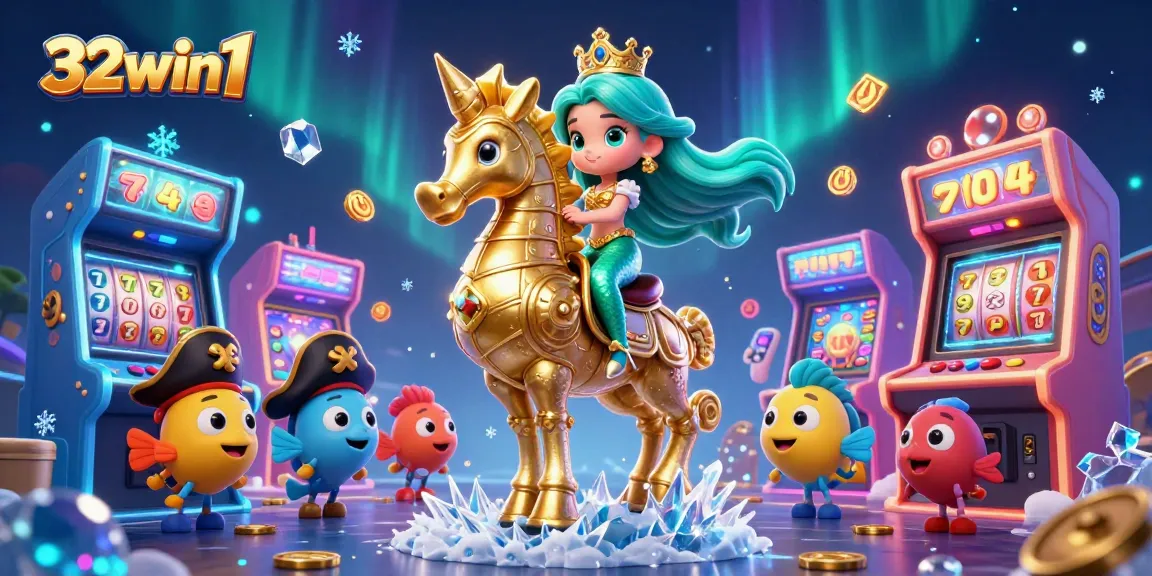 Experience the thrilling world of 32win1 with stunning mermaid characters and casino games.