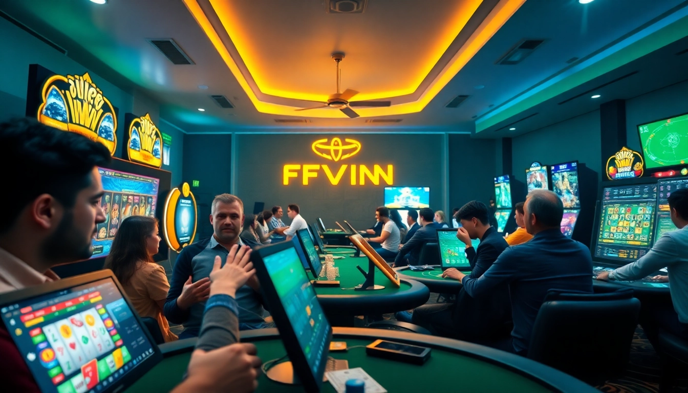 Engaging players enjoying the diverse gaming options on FFWIN's online platform.