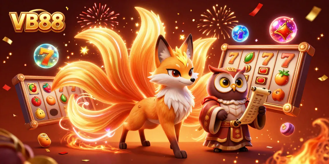 VB88 enigmatic spirit world reveals vibrant colors and slot game excitement in a gambling scene.