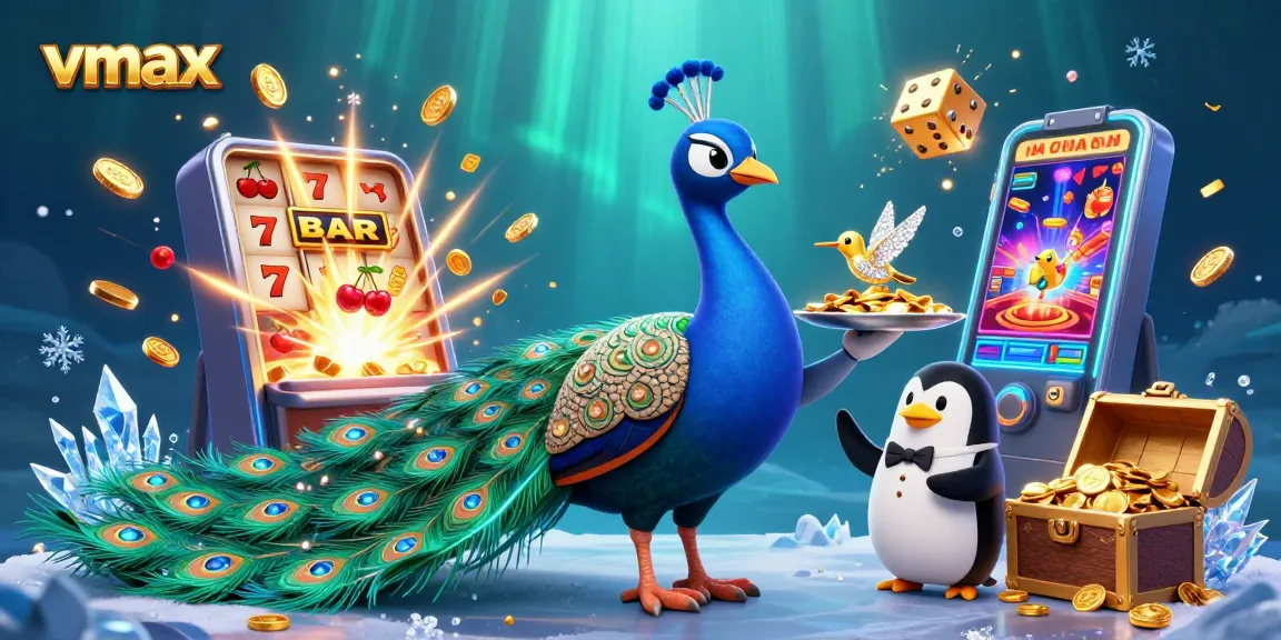 Experience thrilling vmax casino action with lively slot machines and colorful characters.