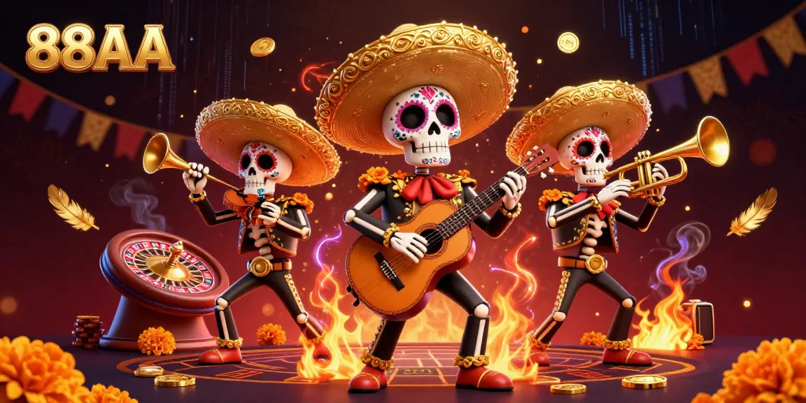 Experience high-energy live casino action with 88AA amidst a vibrant mariachi celebration.