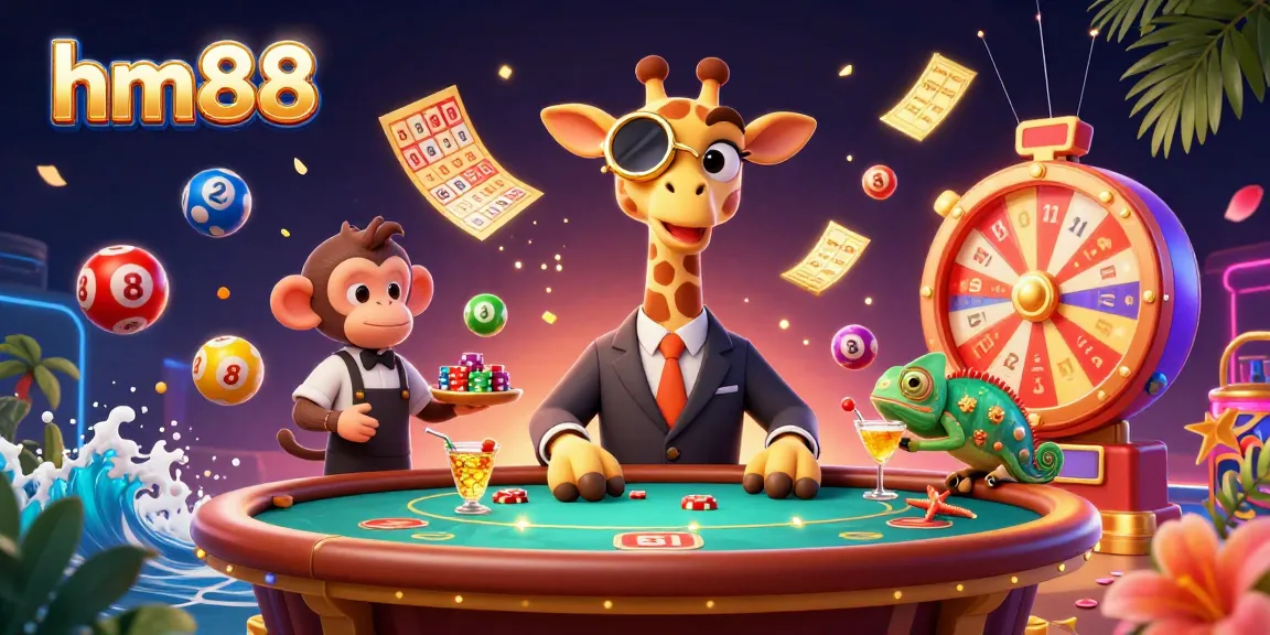 Experience the thrilling action of gambling with hm88 through vibrant 3D cartoon visuals.