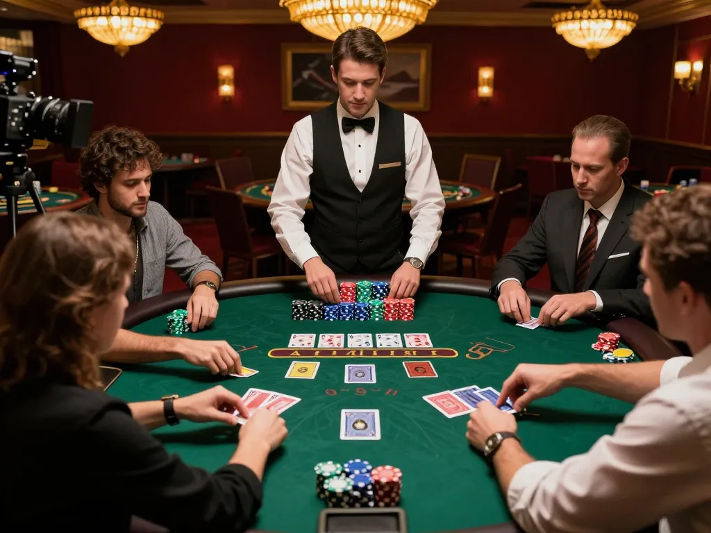 Players engaged in a strategic blackjack game at a casino table featuring Co88 chips and cards.