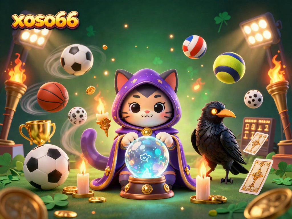 Experience the thrill of xoso66 with this vibrant illustration showcasing live casino elements.