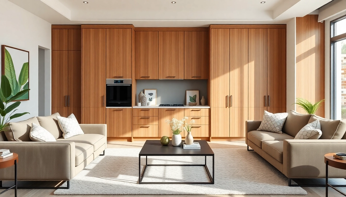 Enhance your space with oppein home cabinetry in a beautifully styled living room.