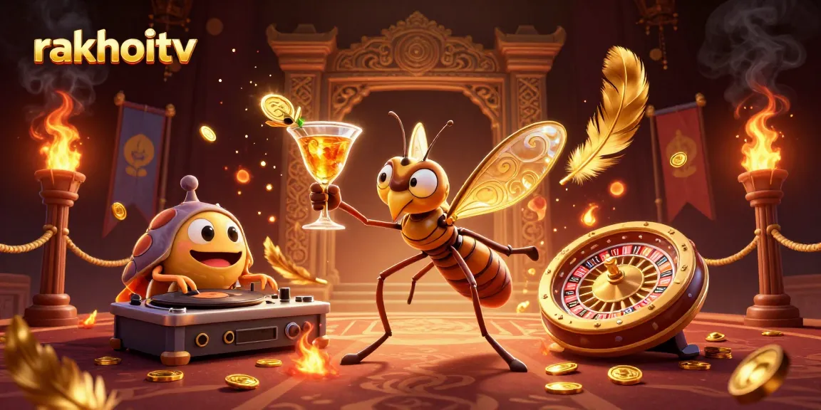 Experience the excitement of rakhoitv with a vibrant casino scene showcasing unique characters and thrilling game elements.