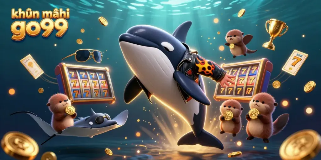 Experience the excitement of khuyến mãi go99 with dynamic 3D casino elements and vibrant characters.