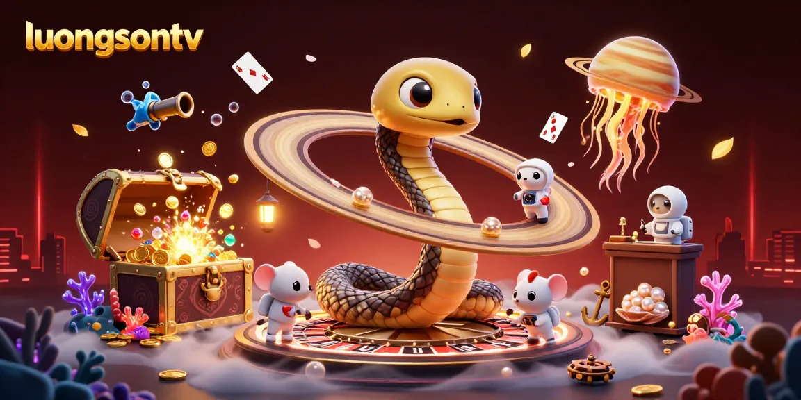 Engage in thrilling bets at luongsontv with a cosmic roulette experience featuring cartoon characters.