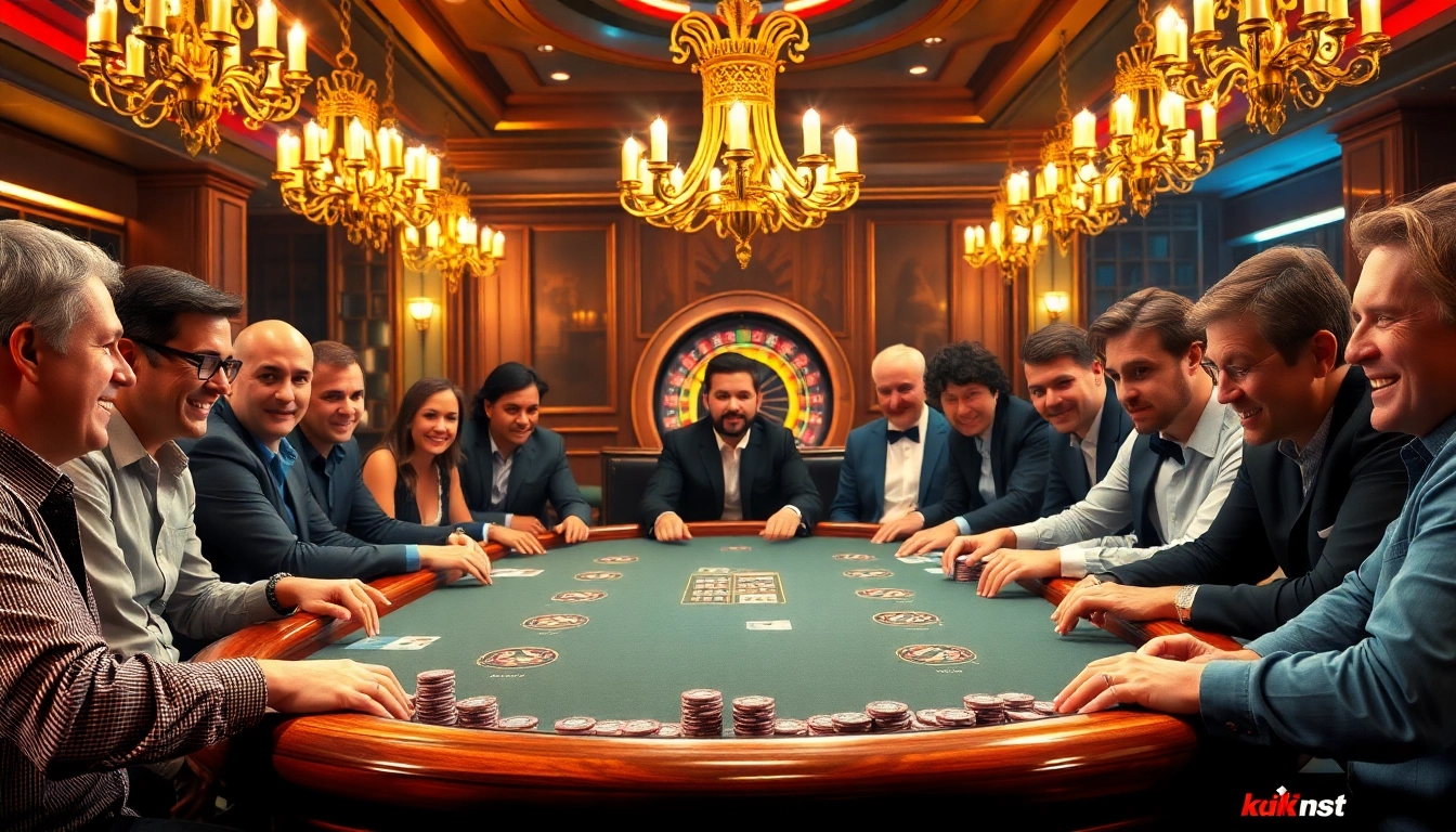 Experience the thrill of gambling at https://11win.black/ with an exciting poker game scene.