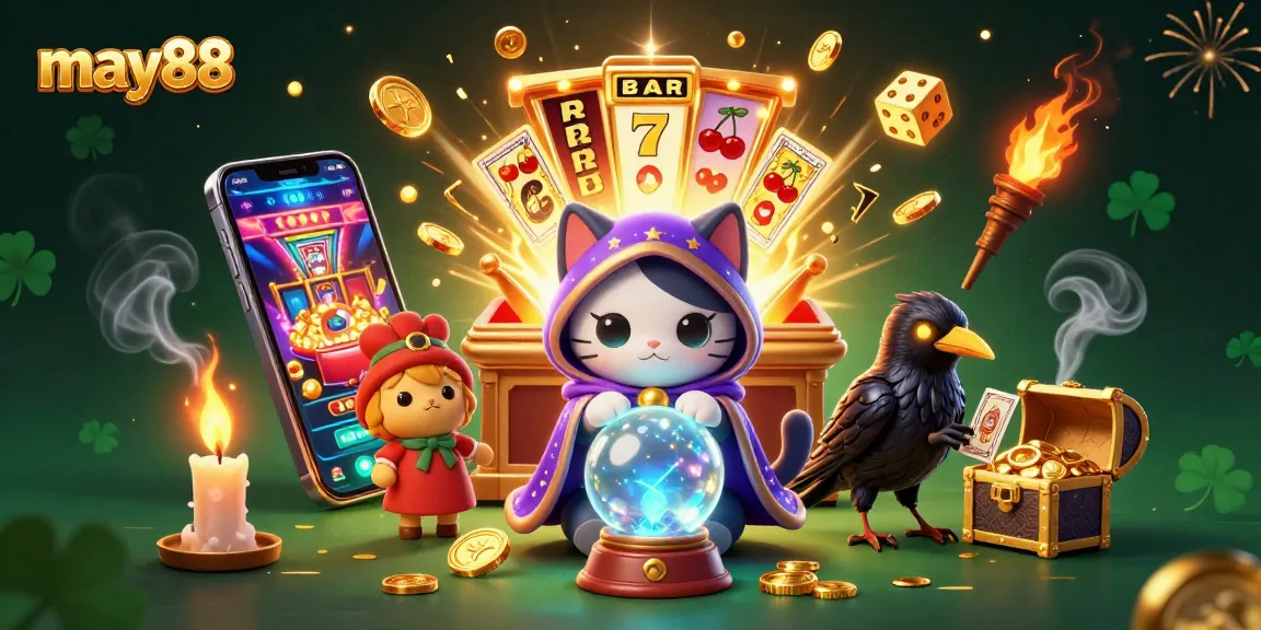 Experience thrilling slots and jackpots with may88 in an energetic casino scene.
