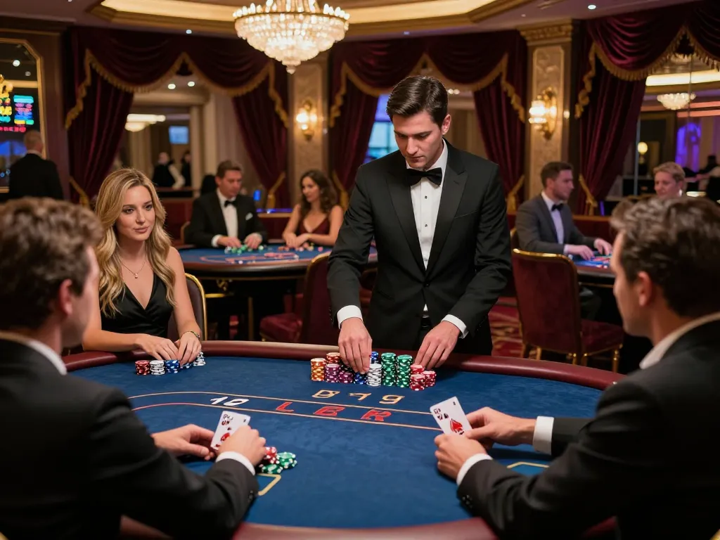 Engaged player at tg88 VIP poker table celebrating a winning hand in a luxurious casino environment