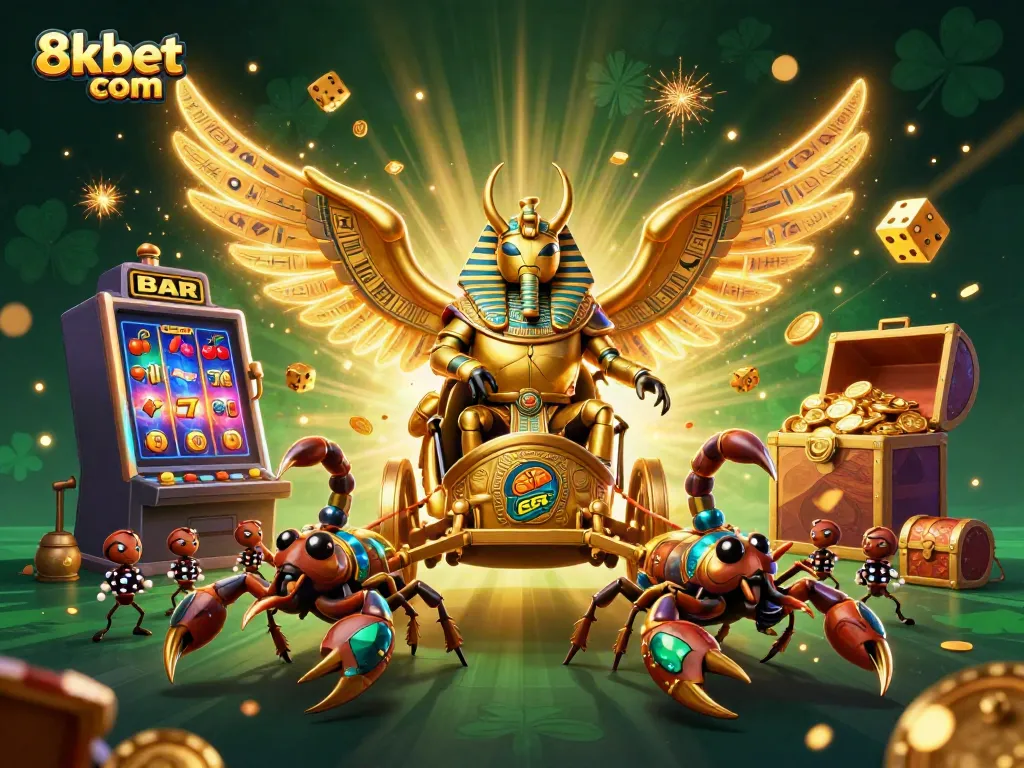 Experience thrilling wins at 8xbet com with this vibrant illustration featuring a jackpot explosion.