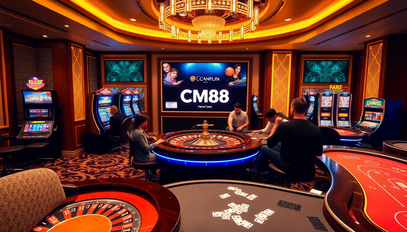 Experience the thrilling atmosphere of CM88 online casino with engaging gameplay and vibrant visuals.