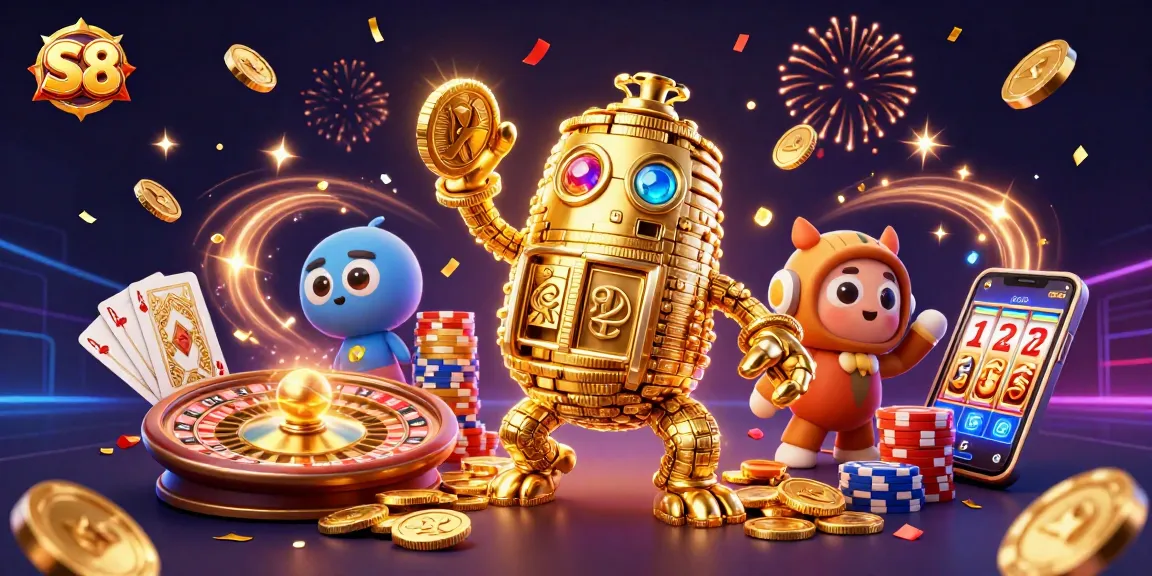 S8 offers thrilling casino experiences with cascading coins, a golden golem, and dynamic games.