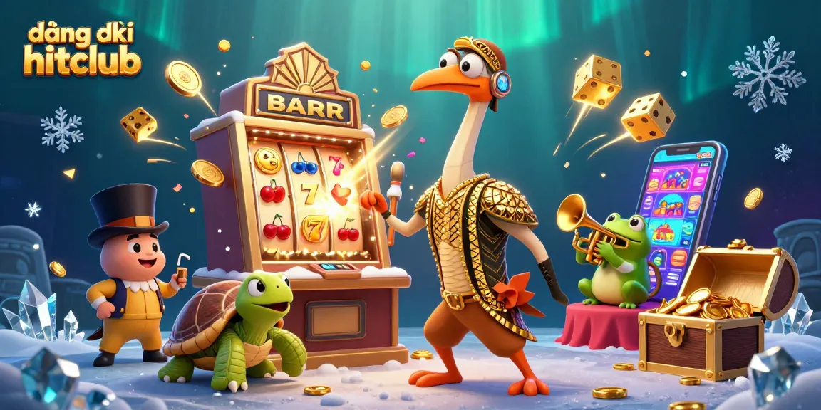 Engage in fun gaming with đăng ký hitclub through vibrant 3D illustration of casino delights.