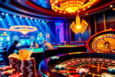 Experience the excitement of luckywin tài xỉu in a vibrant casino setting with players engaged in thrilling bets.