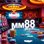 Experience the thrilling casino ambiance with Mm88 slot machines and vibrant gaming tables.