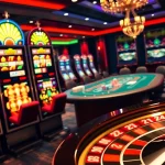Engage with thrilling casino action at 789win with vibrant slot machines and a dynamic roulette wheel.
