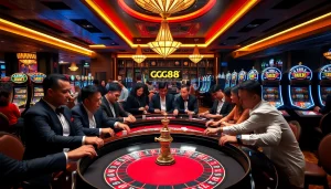 Experience the thrill of winning at GG88's luxurious casino tables.