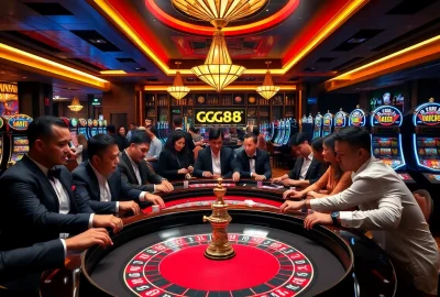 Experience the thrill of winning at GG88's luxurious casino tables.