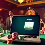 Experience thrilling online gambling with 78win đăng nhập surrounded by vibrant casino elements.